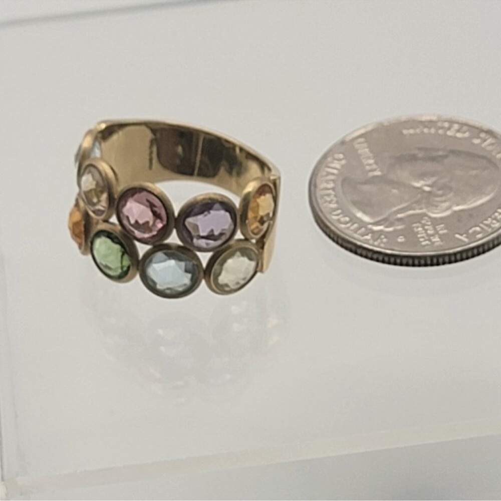 Marco Bicego 18karat Gold Ring with Multi-Colored Gemstones - Picture 10 of 12